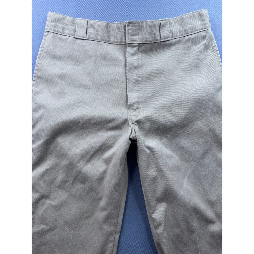 Dickies Khaki Straight Leg Work Pants Men Casual Chino Pants Size 32x32 - Picture 2 of 10
